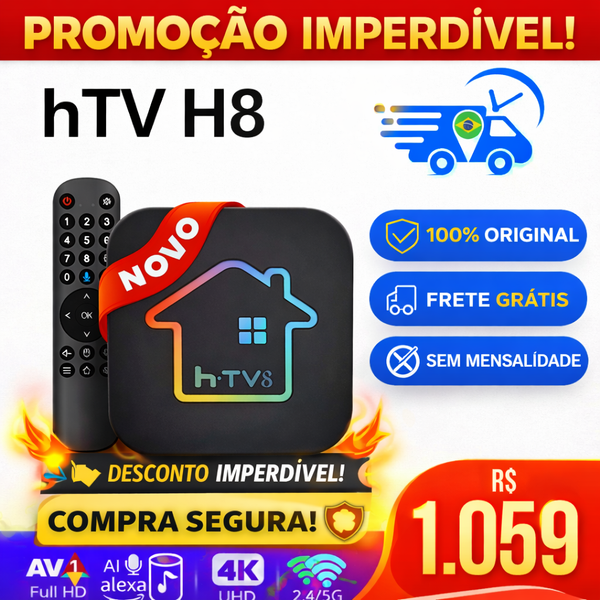 HTV H8 4K ULTRA HD Original, Testado E Configurado